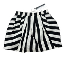 Load image into Gallery viewer, Girls Mr &amp; Miss Aust, black &amp; white pleat front skirt, adjustable, L: 30cm, NEW, size 5,  