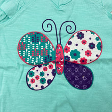Load image into Gallery viewer, Girls Baby Biz, blue cotton top,butterfly, NEVER WORN, EUC, size 000,  