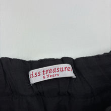 Load image into Gallery viewer, Girls Miss Treasures, lined wool blend skirt, lace trim, elasticated, L: 36cm, EUC, size 5,  