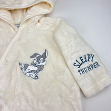 Load image into Gallery viewer, Unisex Disney, Bambi, Thumper fleece coverall / romper, GUC, size 0,  