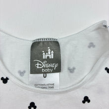 Load image into Gallery viewer, Unisex Disney, Mickey Mouse stretchy singletsuit romper, GUC, size 0,  