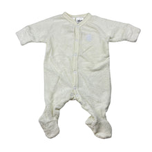 Load image into Gallery viewer, Unisex Dymples, cream terry coverall / romper, EUC, size 0000,  