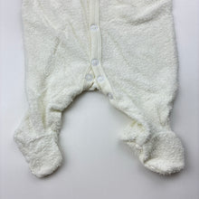 Load image into Gallery viewer, Unisex Dymples, cream terry coverall / romper, EUC, size 0000,  
