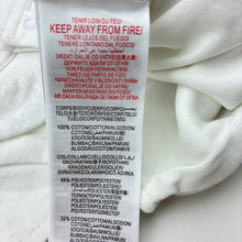 Load image into Gallery viewer, Girls Sergent Major, white cotton bodysuit / romper,butterfly, EUC, size 000,  
