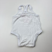 Load image into Gallery viewer, Girls Sprout, white summer romper, flower, GUC, size 000,  