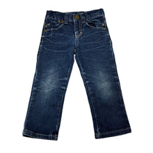 Load image into Gallery viewer, Girls DIESEL PUMP, embroidered dark denim jeans, adjustable, inside leg: 34cm, FUC, size 5,  