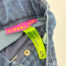 Load image into Gallery viewer, Girls DIESEL PUMP, embroidered dark denim jeans, adjustable, inside leg: 34cm, FUC, size 5,  