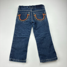Load image into Gallery viewer, Girls DIESEL PUMP, embroidered dark denim jeans, adjustable, inside leg: 34cm, FUC, size 5,  