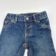 Load image into Gallery viewer, Unisex Carters, blue denim jeans, elasticated, GUC, size 3 months,  