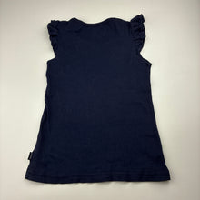 Load image into Gallery viewer, Girls Pumpkin Patch, navy cotton tee / top, GUC, size 6,  