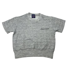 Load image into Gallery viewer, Unisex TRAK WEST, grey marle short sleeve sweater top, FUC, size 6,  