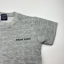 Load image into Gallery viewer, Unisex TRAK WEST, grey marle short sleeve sweater top, FUC, size 6,  