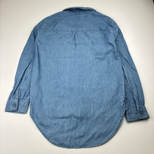 Load image into Gallery viewer, Girls Clothing &amp; Co, chambray cotton long sleeve shirt, GUC, size 8,  