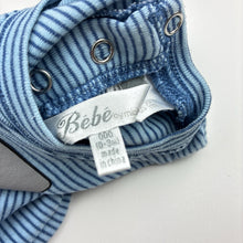 Load image into Gallery viewer, Boys Bebe by Minihaha, blue cotton romper, robot, GUC, size 000,  