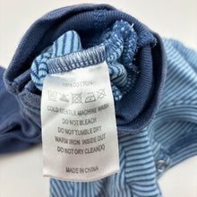 Load image into Gallery viewer, Boys Bebe by Minihaha, blue cotton romper, robot, GUC, size 000,  