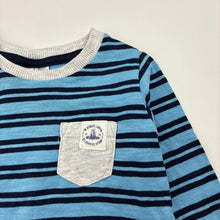 Load image into Gallery viewer, Boys Sprout, striped cotton long sleeve tee / top, GUC, size 000,  