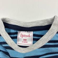Load image into Gallery viewer, Boys Sprout, striped cotton long sleeve tee / top, GUC, size 000,  