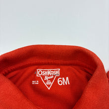 Load image into Gallery viewer, Boys Osh Kosh, orange cotton polo shirt top, GUC, size 00,  