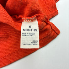 Load image into Gallery viewer, Boys Osh Kosh, orange cotton polo shirt top, GUC, size 00,  