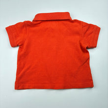 Load image into Gallery viewer, Boys Osh Kosh, orange cotton polo shirt top, GUC, size 00,  