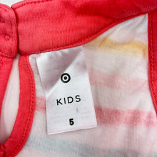Load image into Gallery viewer, Girls Target, striped cotton summer dress, light marks, FUC, size 5, L: 58cm