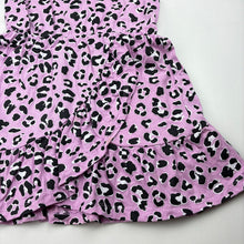 Load image into Gallery viewer, Girls Mango, animal print cotton summer dress, FUC, size 4, L: 50cm