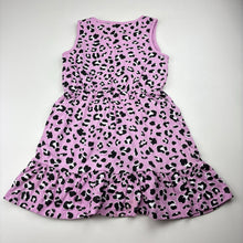 Load image into Gallery viewer, Girls Mango, animal print cotton summer dress, FUC, size 4, L: 50cm