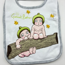 Load image into Gallery viewer, Unisex May Gibbs, Gumnut Babies cotton bodysuit / romper + bib, FUC, size 00,  