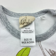 Load image into Gallery viewer, Unisex May Gibbs, Gumnut Babies cotton bodysuit / romper + bib, FUC, size 00,  