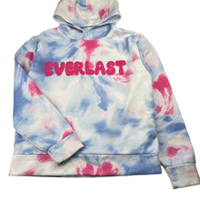 Load image into Gallery viewer, Girls Everlast, tie dyed fleece lined hoodie sweater, marks on cuffs, FUC, size 12,  