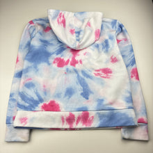 Load image into Gallery viewer, Girls Everlast, tie dyed fleece lined hoodie sweater, marks on cuffs, FUC, size 12,  