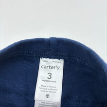 Load image into Gallery viewer, Girls Carters, blue cotton ruffle leggings / bottoms, GUC, size 3 months,  