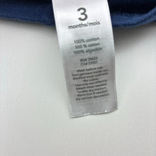 Load image into Gallery viewer, Girls Carters, blue cotton ruffle leggings / bottoms, GUC, size 3 months,  