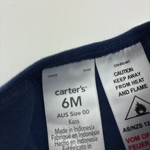 Load image into Gallery viewer, Girls Carters, navy cotton t-shirt top, heart, NEW, size 00,  