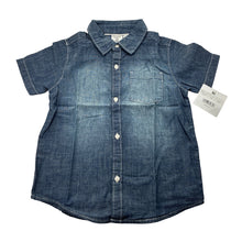 Load image into Gallery viewer, Boys Carters, lightweight denim short sleeve shirt, NEW, size 5,  