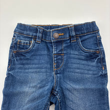Load image into Gallery viewer, Unisex Target, blue stretch denim jeans, adjustable, EUC, size 00,  
