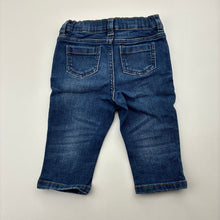 Load image into Gallery viewer, Unisex Target, blue stretch denim jeans, adjustable, EUC, size 00,  