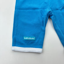 Load image into Gallery viewer, Boys Baby Buds, blue cotton bottoms, elasticated, GUC, size 000,  