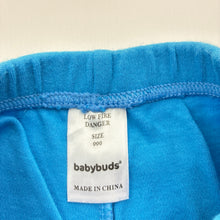 Load image into Gallery viewer, Boys Baby Buds, blue cotton bottoms, elasticated, GUC, size 000,  