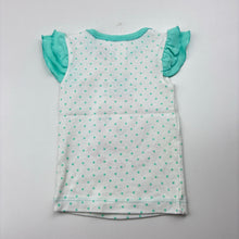 Load image into Gallery viewer, Girls Dymples, cotton pyjama t-shirt / top, pineapple, EUC, size 00,  