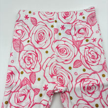 Load image into Gallery viewer, Girls Dymples, floral cotton leggings / bottoms, EUC, size 000,  