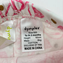 Load image into Gallery viewer, Girls Dymples, floral cotton leggings / bottoms, EUC, size 000,  