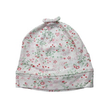 Load image into Gallery viewer, Girls purebaby, floral organic cotton hat / beanie, EUC, size 1,  