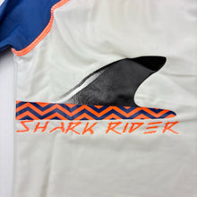 Load image into Gallery viewer, Boys Charlie &amp; Me, long sleeve rashie / swim top, shark, EUC, size 0,  