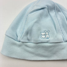 Load image into Gallery viewer, Boys blue, cotton hat / beanie, GUC, size 3 months,  