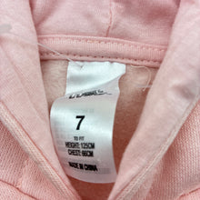 Load image into Gallery viewer, Girls H&amp;T, pink fleece lined cropped pocho sweater, EUC, size 7,  