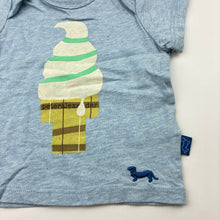 Load image into Gallery viewer, Boys Peter Alexander, blue cotton t-shirt / top, ice cream, GUC, size 0000,  