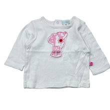 Load image into Gallery viewer, Girls Plum Precious, cotton long sleeve top, giraffe, FUC, size 000,  