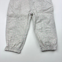 Load image into Gallery viewer, Girls Dymples, floral lightweight cotton pants, elasticated, GUC, size 1,  