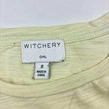 Load image into Gallery viewer, Girls Witchery, lemon lightweight short sleeve top, FUC, size 8,  